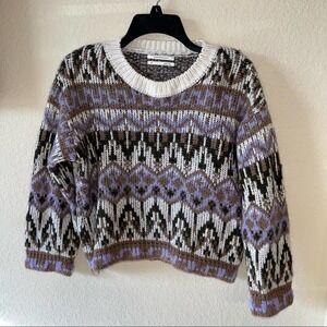 Anthropologie Fabiana Printed Sweater Size XS
